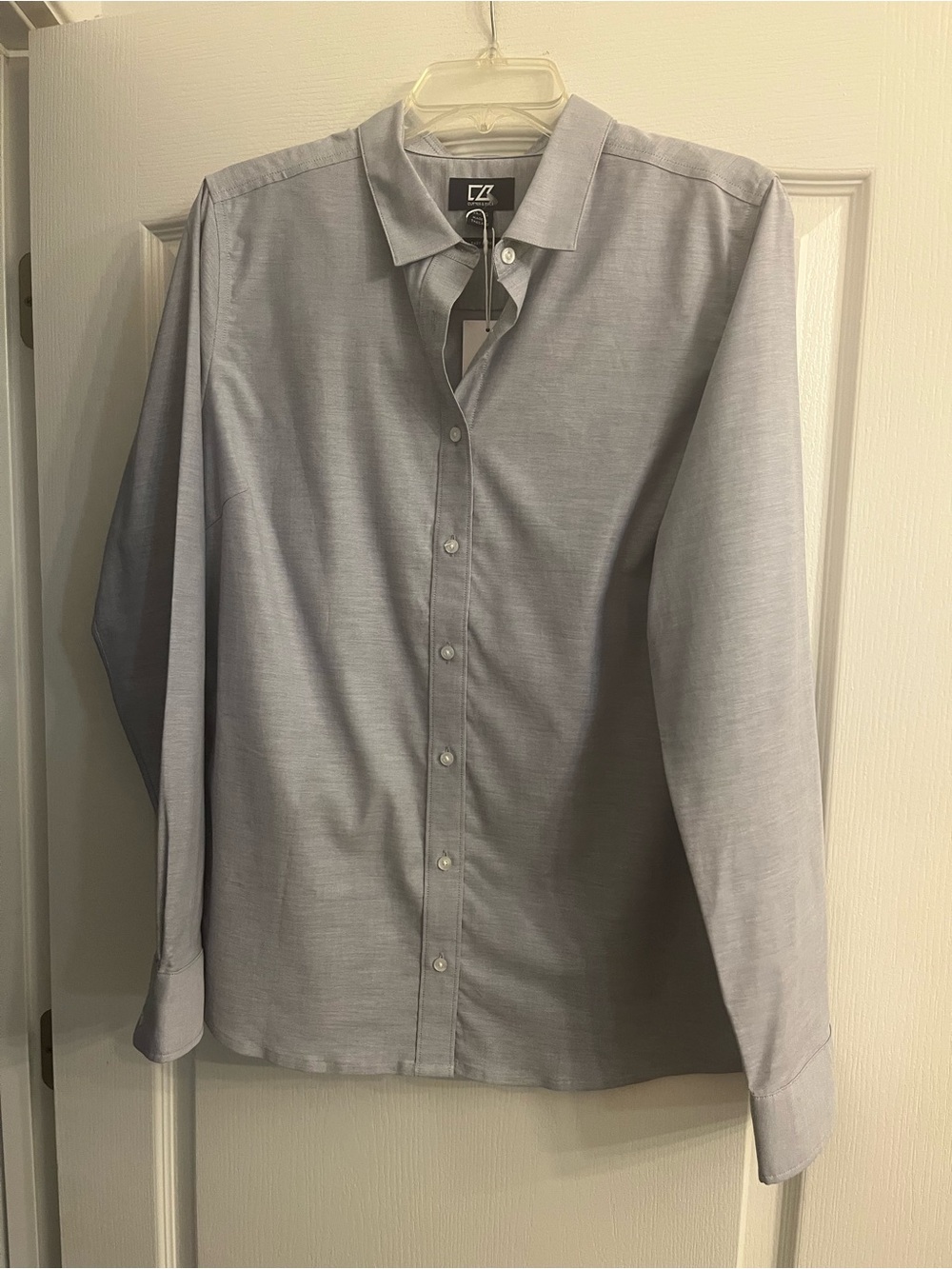 Cutter & Buck Light Gray Button-Down Shirt